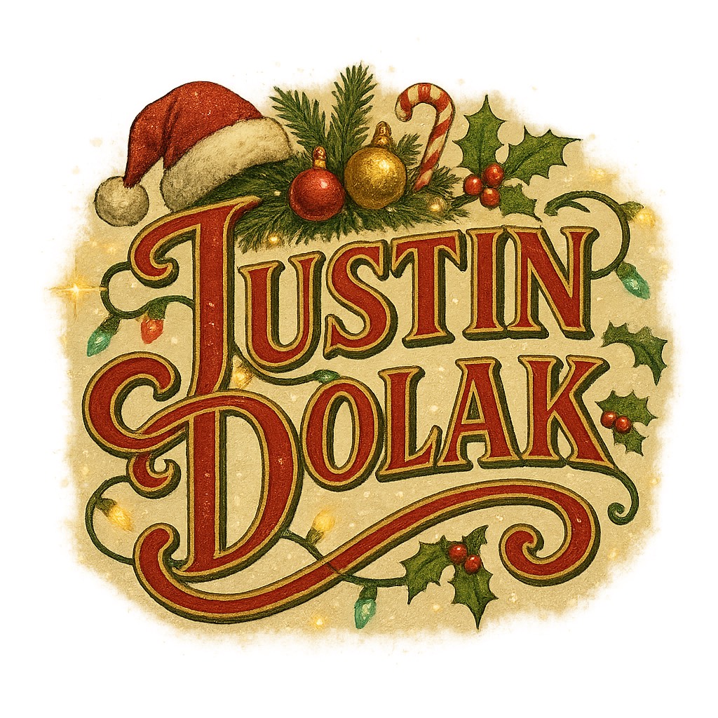Justin Dolak Christmas Logo